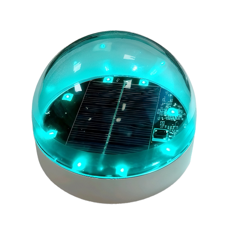 How can solar pool lights balance buoyancy control and bottom stability?